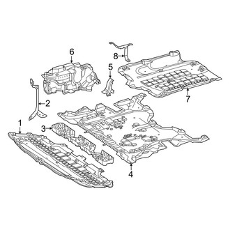 Mercedes-Benz OE - Radiator Support - Splash Shields (Sport Utility Coupe 254.347 Body Code)
