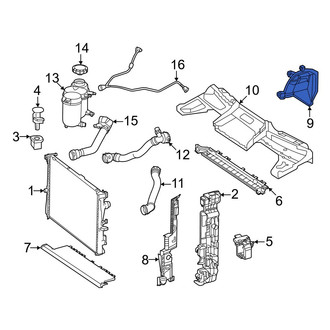 Mercedes-Benz OE - Front Radiator Support Air Duct