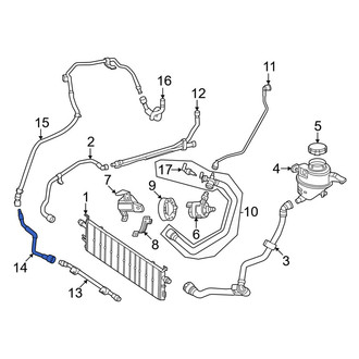 Mercedes-Benz OE - Drive Motor Battery Pack Coolant Hose