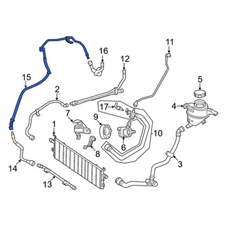 Mercedes-Benz OE - Rear Drive Motor Battery Pack Coolant Hose
