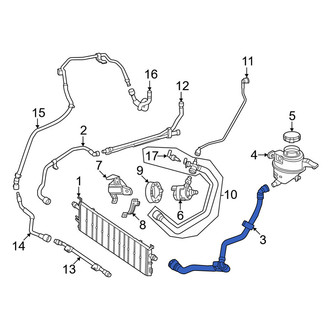 Mercedes-Benz OE - Left Drive Motor Battery Pack Coolant Hose