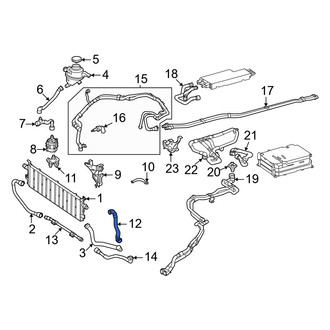 Mercedes-Benz OE - Drive Motor Battery Pack Coolant Hose