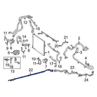 Mercedes-Benz OE - Front Drive Motor Battery Pack Coolant Hose