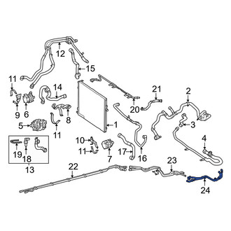 Mercedes-Benz OE - Rear Drive Motor Battery Pack Coolant Hose