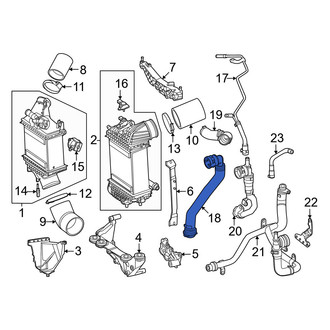 Mercedes-Benz OE - Intercooler Hose
