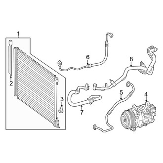Mercedes-Benz OE - Air Conditioner & Heater - Condenser, Compressor & Lines (4Matic)