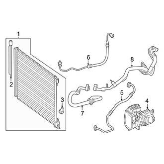 Mercedes-Benz OE - Air Conditioner & Heater - Condenser, Compressor & Lines