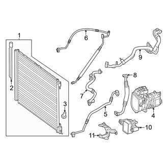 Mercedes-Benz OE - Air Conditioner & Heater - Condenser, Compressor & Lines