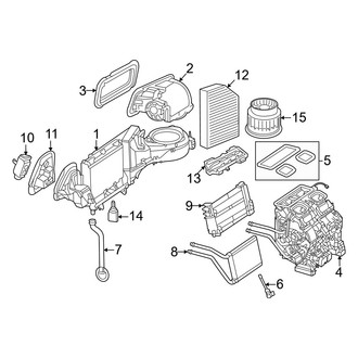 Mercedes-Benz OE - Air Conditioner & Heater - Evaporator & Heater Components (Sport Utility Coupe 254.347 Body Code)