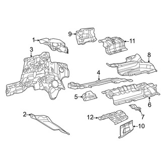 Mercedes-Benz OE - Exhaust System - Heat Shields