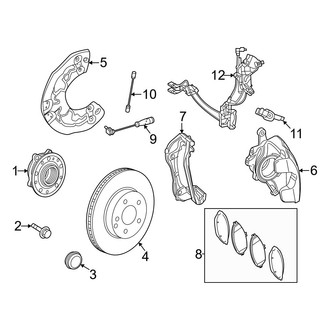 Mercedes-Benz OE - Front Suspension - Brake Components (Sport Utility Coupe 254.347 Body Code)