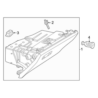 Mercedes-Benz OE - Instrument Panel - Glove Box (Sport Utility Coupe)