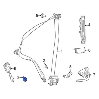 Mercedes-Benz OE - Seat Belt Lap and Shoulder Belt Screw
