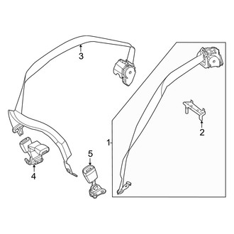Mercedes-Benz OE - Restraint Systems - Rear Seat Belts (Sport Utility Coupe 254.347 Body Code)