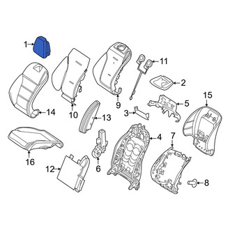 Mercedes-Benz OE - Front Right Headrest
