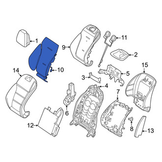 Mercedes-Benz OE - Front Right Upper Seat Heater Pad
