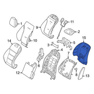 Mercedes-Benz OE - Front Right Seat Back Panel