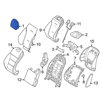 Mercedes-Benz OE - Front Right Headrest