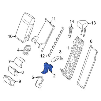 Mercedes-Benz OE - Rear Center Left Seat Hinge