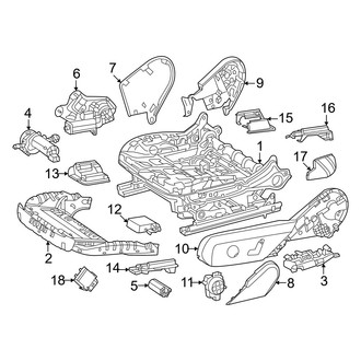 Mercedes-Benz OE - Seats & Tracks - Tracks & Components (Sport Utility Coupe 254.347 Body Code)