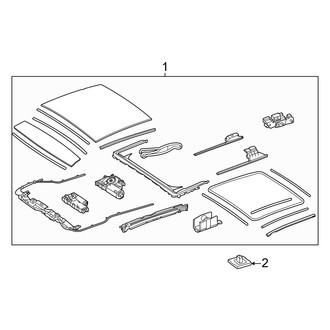 Mercedes-Benz OE - Roof - Sunroof (Sunroof Assembly), (Sport Utility Coupe)