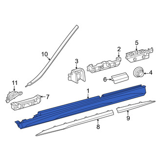 Mercedes-Benz OE - Left Rocker Panel Guard