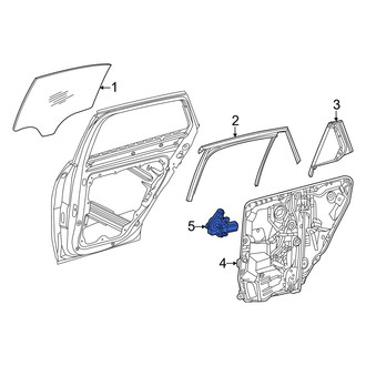 Mercedes-Benz OE - Rear Left Window Motor