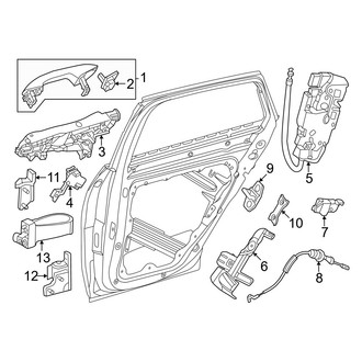 Mercedes-Benz OE - Rear Door - Lock & Hardware (Sport Utility Coupe 254.347 Body Code)
