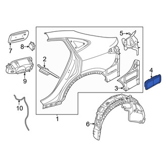 Mercedes-Benz OE - Rear Right Quarter Panel Air Vent Grille