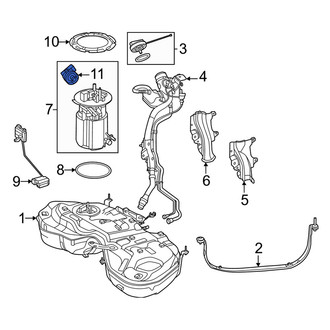 Mercedes-Benz OE - Fuel Pressure Sensor