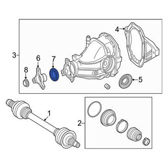 Mercedes-Benz OE - Rear Differential Pinion Seal