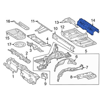 Mercedes-Benz OE - Rear Rearward Frame Side Member Crossmember