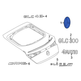 Mercedes-Benz OE - Front Left Fender Emblem