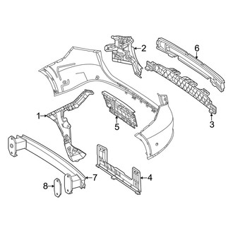 Mercedes-Benz OE - Rear Bumper - Bumper & Components (W/O AMG Line Inner Components), (4Matic)