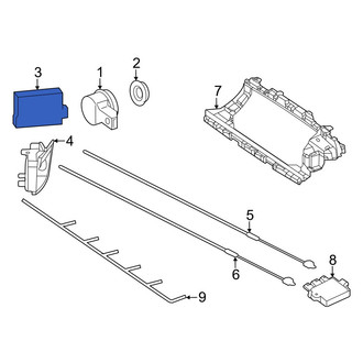 Mercedes-Benz OE - Rear Blind Spot Detection System Warning Sensor