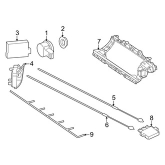 Mercedes-Benz OE - Rear Bumper - Electrical Components (With AMG Line), (4Matic)