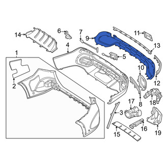Mercedes-Benz OE - Front Lower Grille Molding