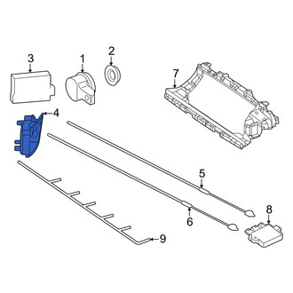 Mercedes-Benz OE - Rear Left Blind Spot Detection System Warning Sensor Bracket