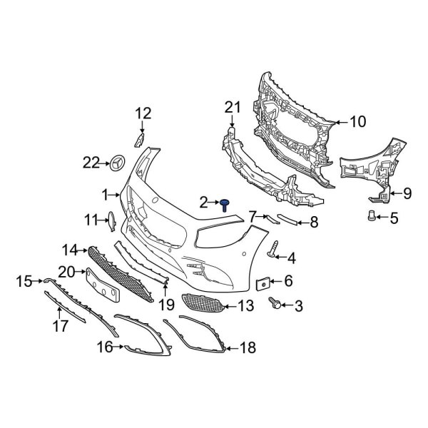 Bumper Cover Screw