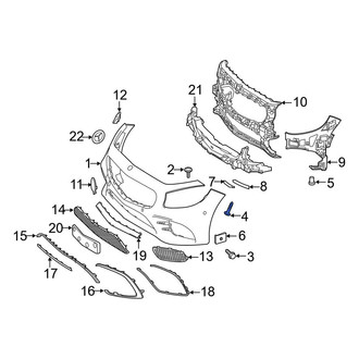 Mercedes-Benz OE - Bumper Cover Screw