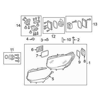 Mercedes-Benz OE - Front Lamps - Headlamp Components