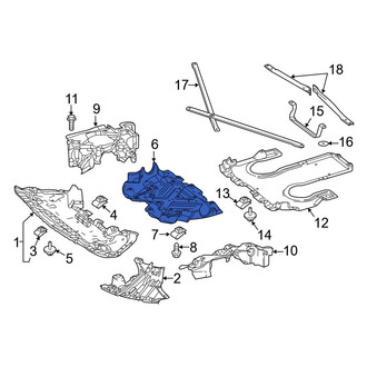 Mercedes-Benz OE - Radiator Support Splash Shield