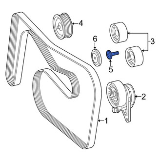 Mercedes-Benz OE - Accessory Drive Belt Idler Pulley Bolt