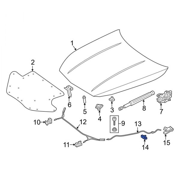 Hood Release Cable Clip