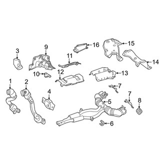 Mercedes-Benz OE - Exhaust System - Exhaust Components (Convertible / Coupe)