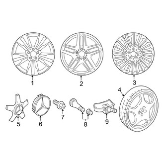 Mercedes-Benz OE - Wheels (19" Wheels), (Convertible / Coupe)