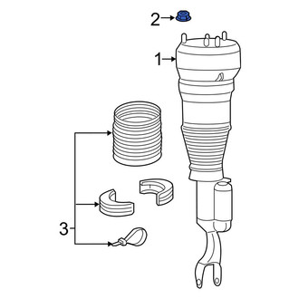 Mercedes-Benz OE - Upper Suspension Shock Absorber Nut