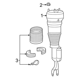 Mercedes-Benz OE - Front Suspension - Shocks & Components (W/O Active Body Control)