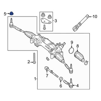 Mercedes-Benz OE - Outer Steering Tie Rod Nut