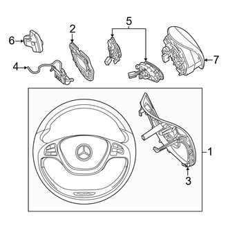 Mercedes-Benz OE - Steering Wheel & Trim (Convertible / Coupe)